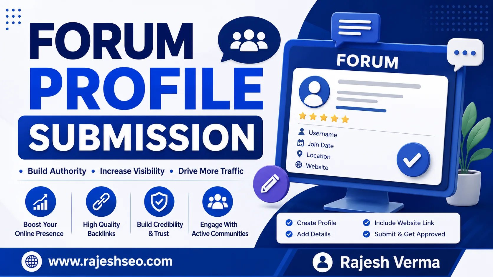 Forum Profile Submission Sites List 2026