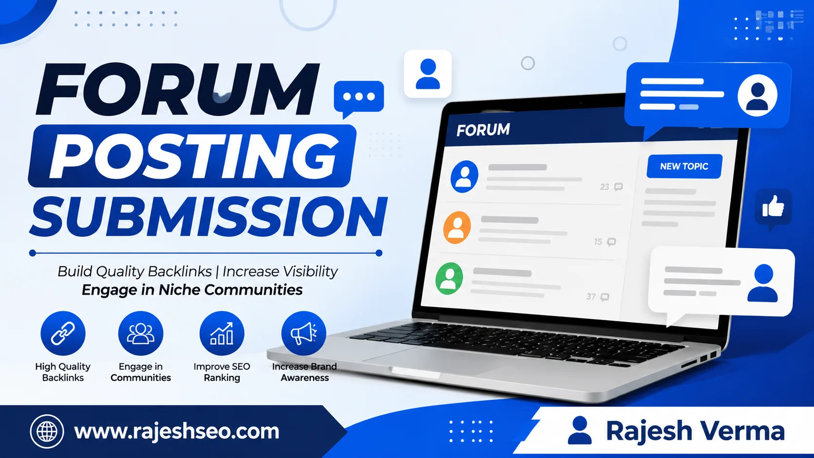Forum Posting Submission Sites – Free High DA Sites for SEO