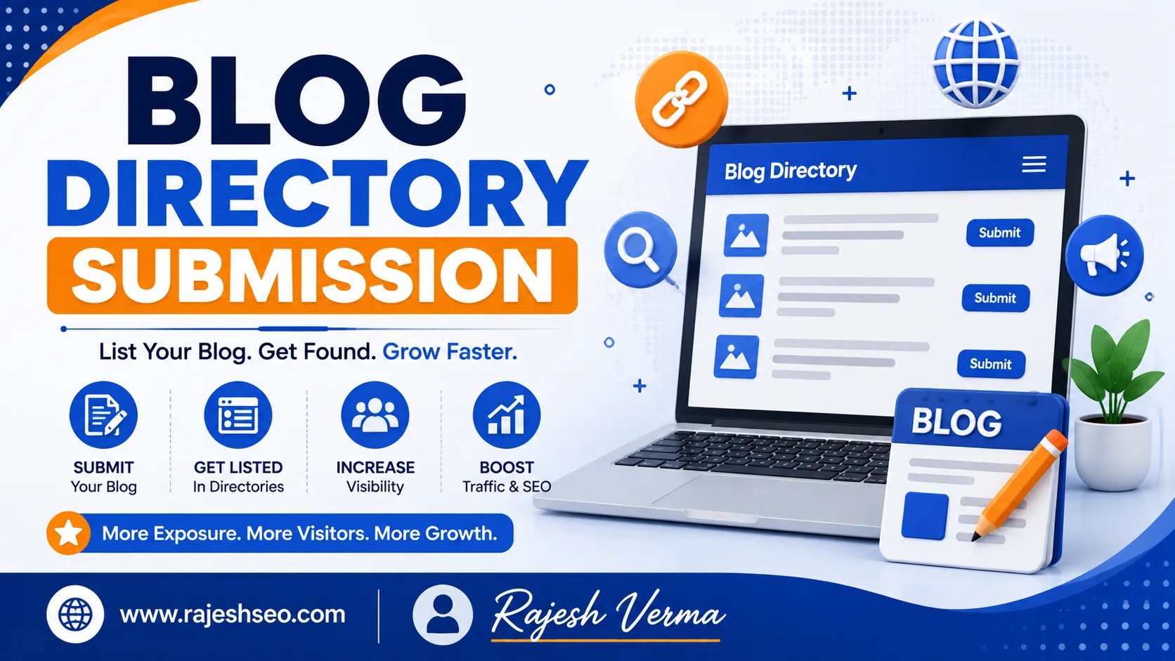 100+ Free High DA PA Blog Directory Submission List 2026