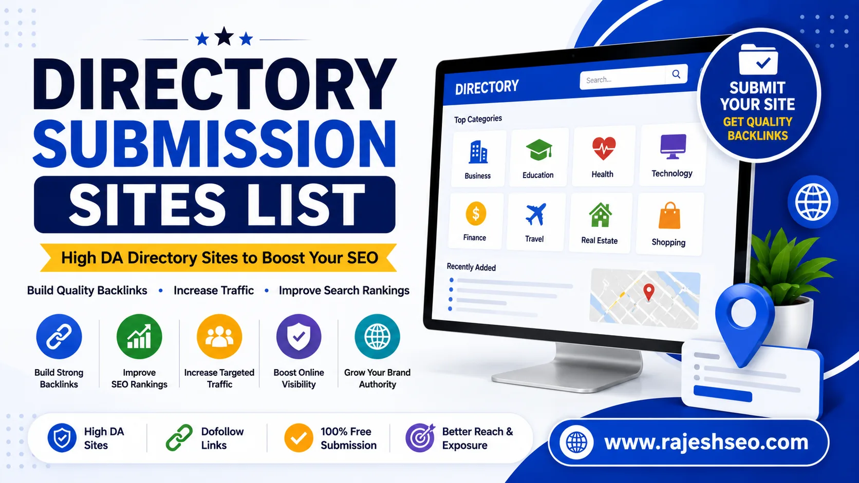 350+ Directory Submission Sites List in 2026