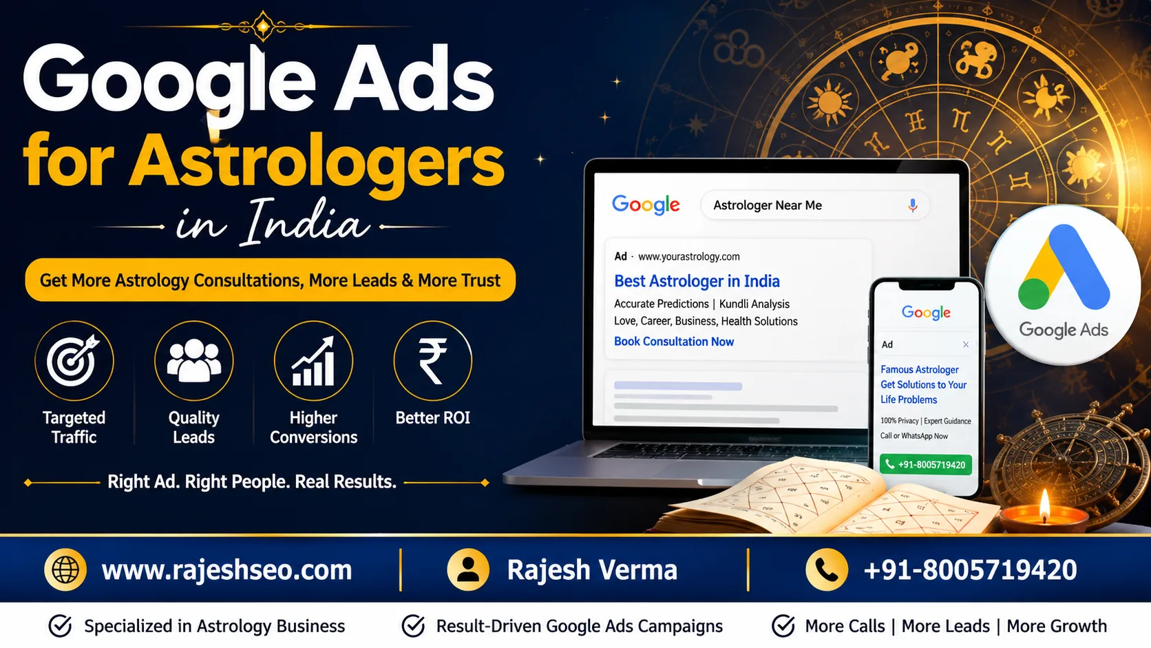 Google Ads for astrologers in India