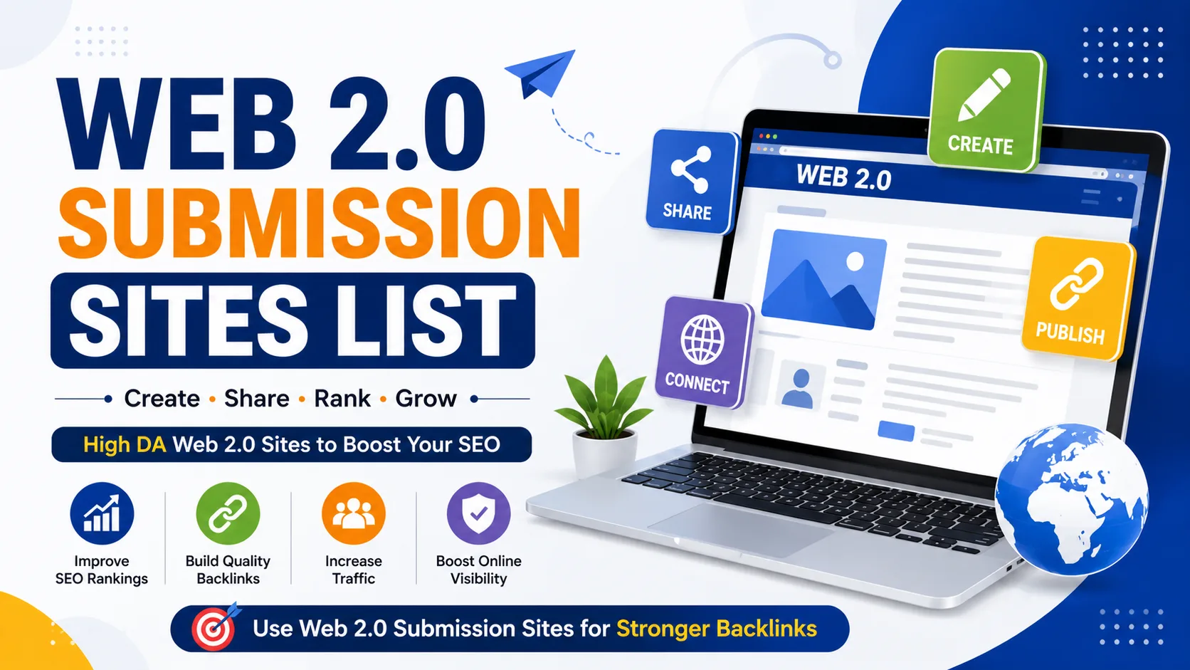150+ Free Best Web 2.0 Submission Sites List