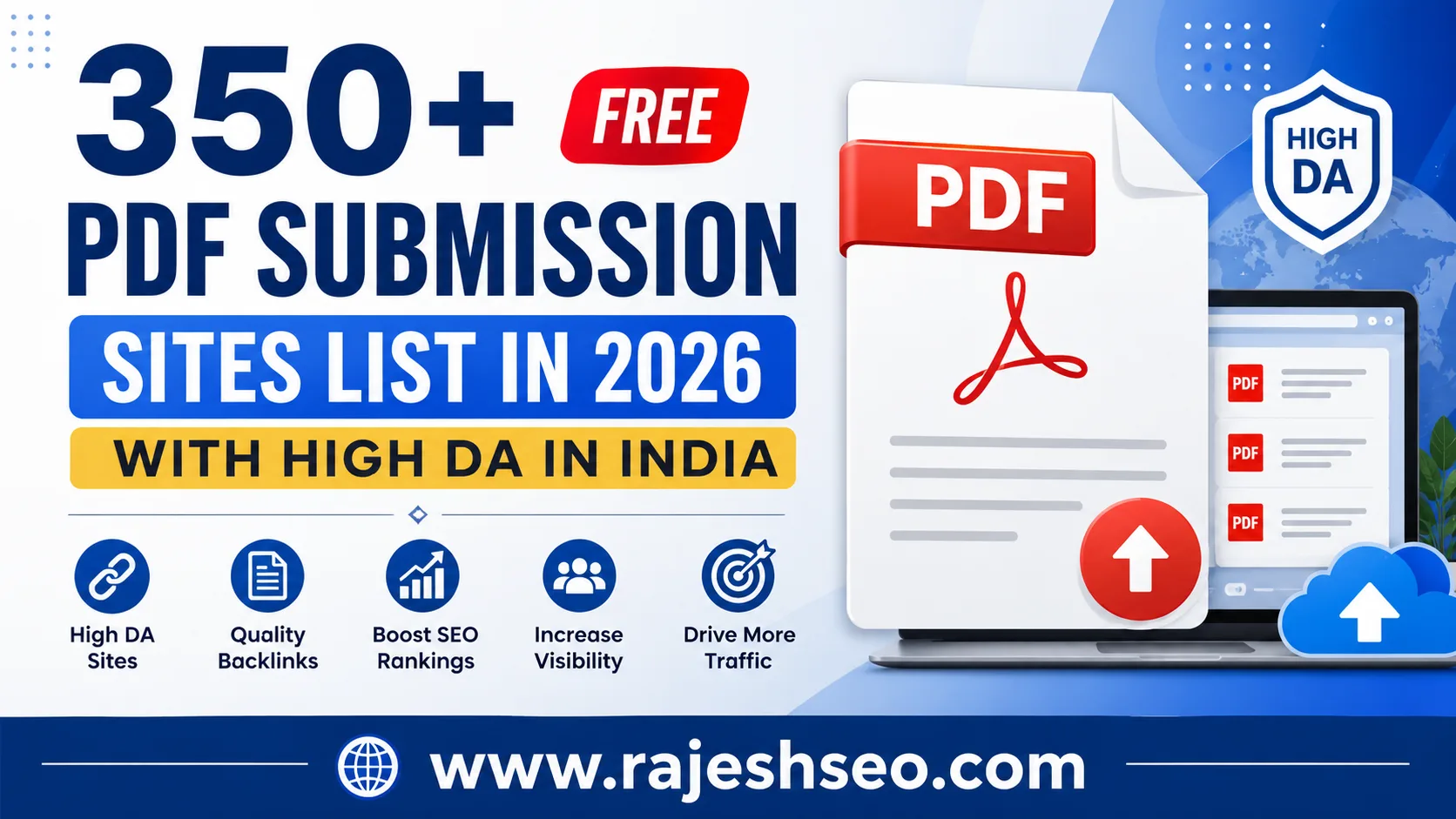 350+ High DA Free PDF Submission Sites in India 2026 – Best PDF Sharing & SEO Backlink Sites List