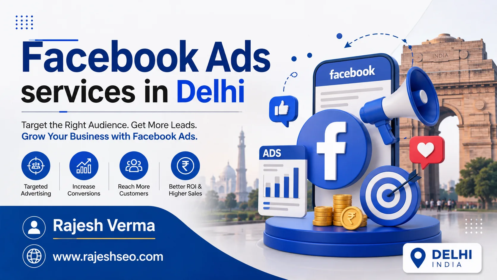 Facebook Ads services in Delhi