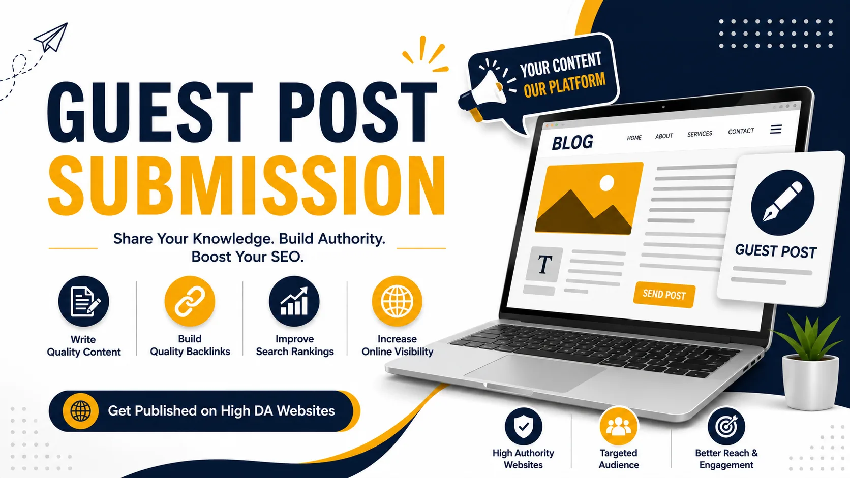 High DA PA Free Guest Posting sites List 2026